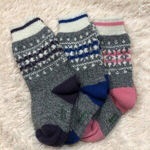 Set of 3 ~ Roots Socks ~ Girls Size 7-9 Years